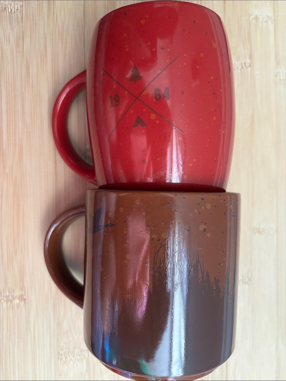 TWO Tim Hortons Limited Edition ceramic coffee mugs